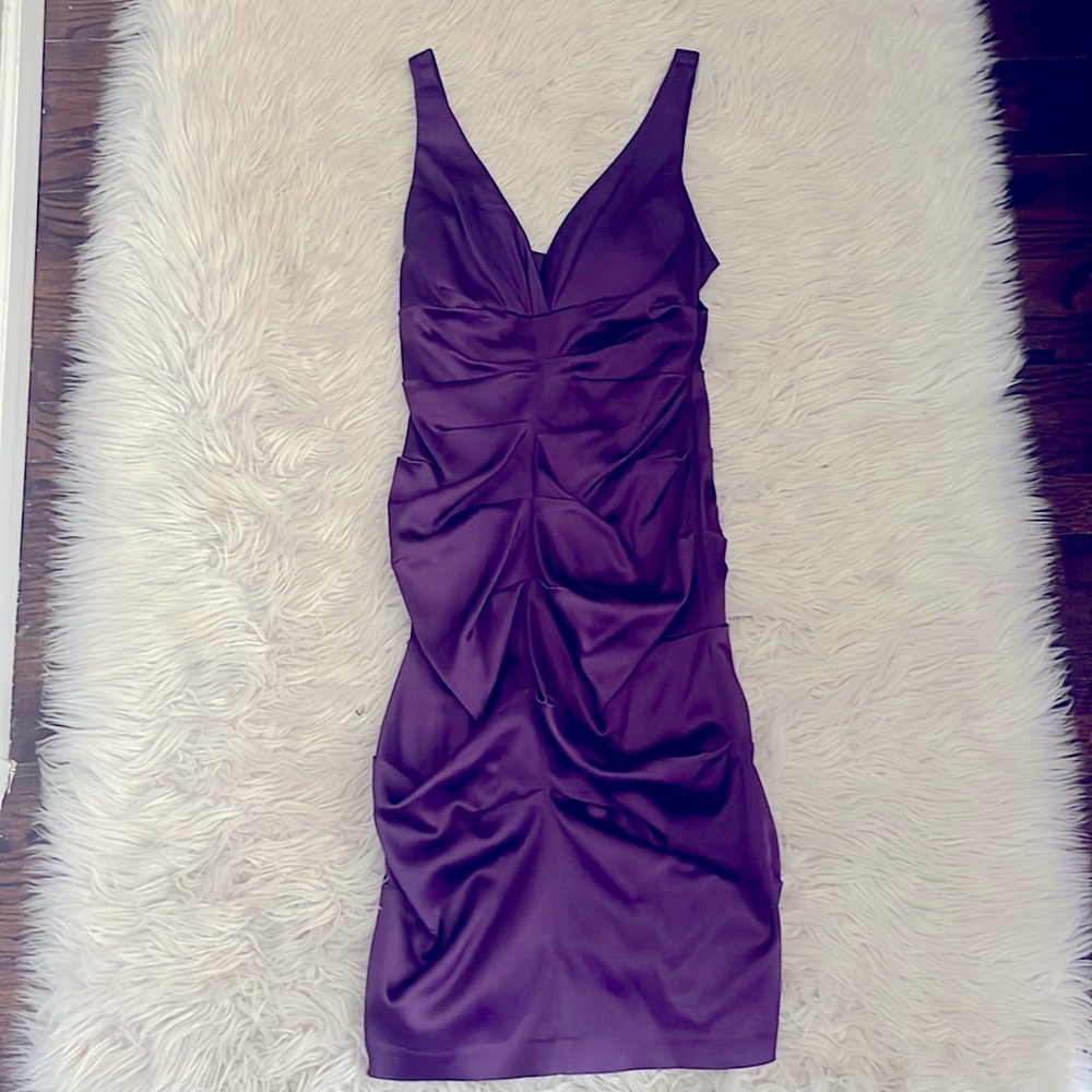 Purple cocktail dress